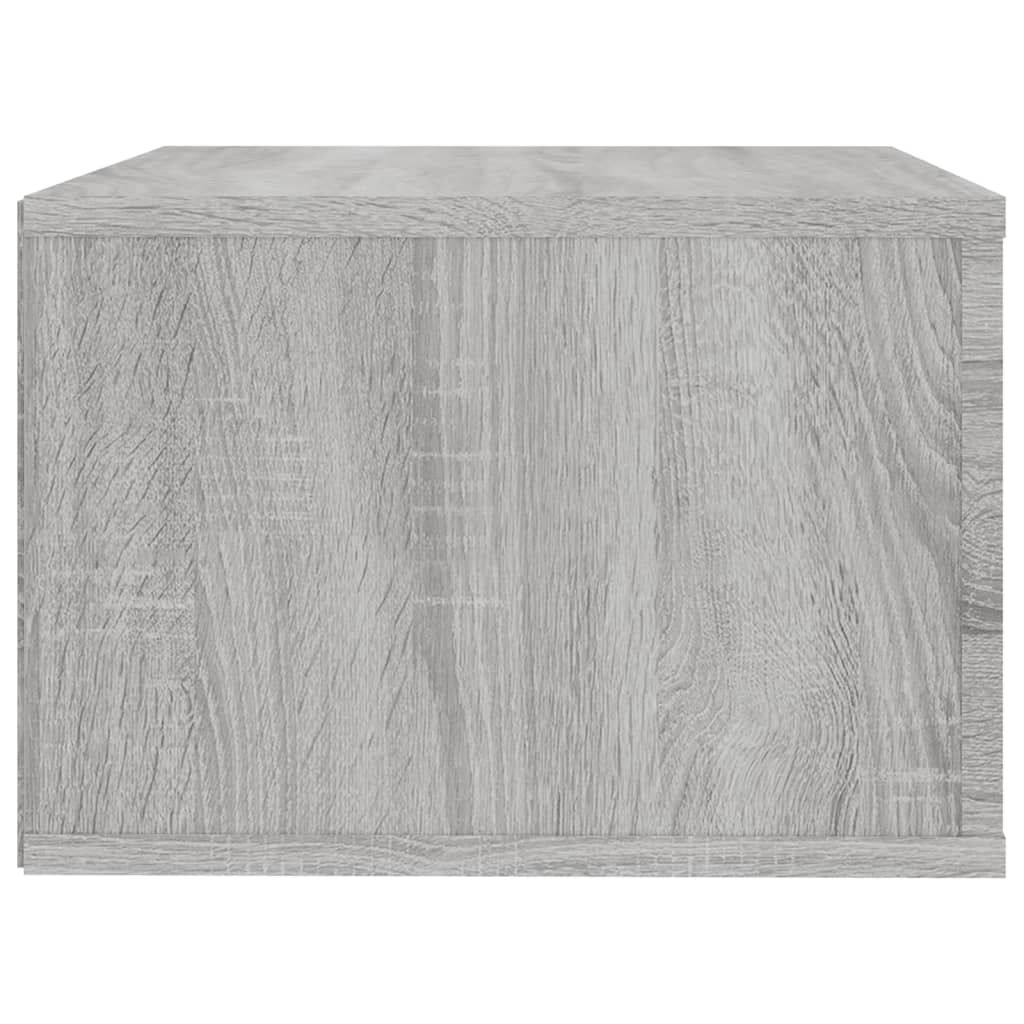 Grey Sonoma Wall-Mounted Bedside Cabinet 50x36x25 cm