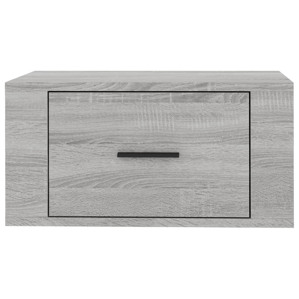 Grey Sonoma Wall-Mounted Bedside Cabinets 2 pcs - 50x36x25 cm