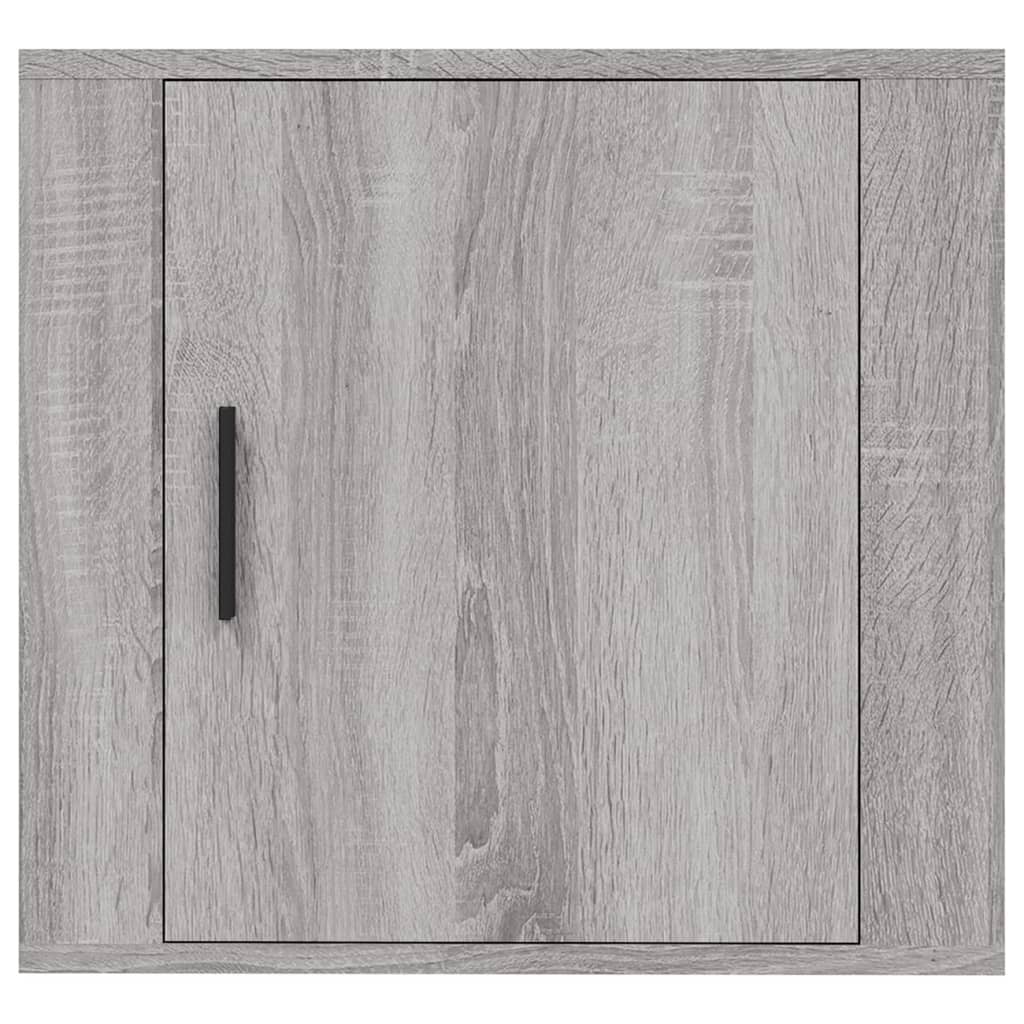 Grey Sonoma Wall-Mounted Bedside Cabinet 50x30x47 cm - Stylish & Compact