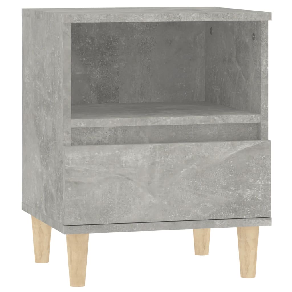 Concrete Grey Bedside Cabinets 2pcs - Sleek Design 40x35x50 cm