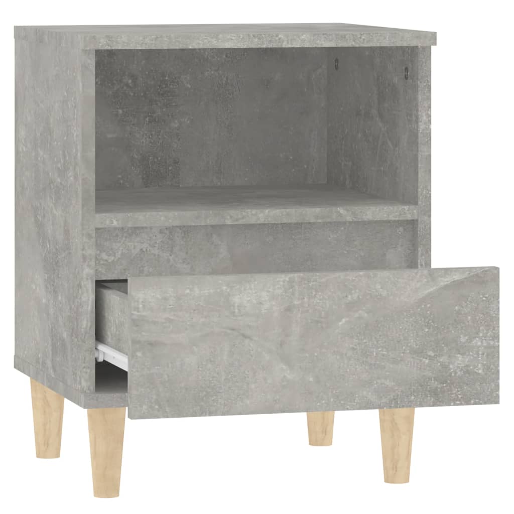 Concrete Grey Bedside Cabinets 2pcs - Sleek Design 40x35x50 cm