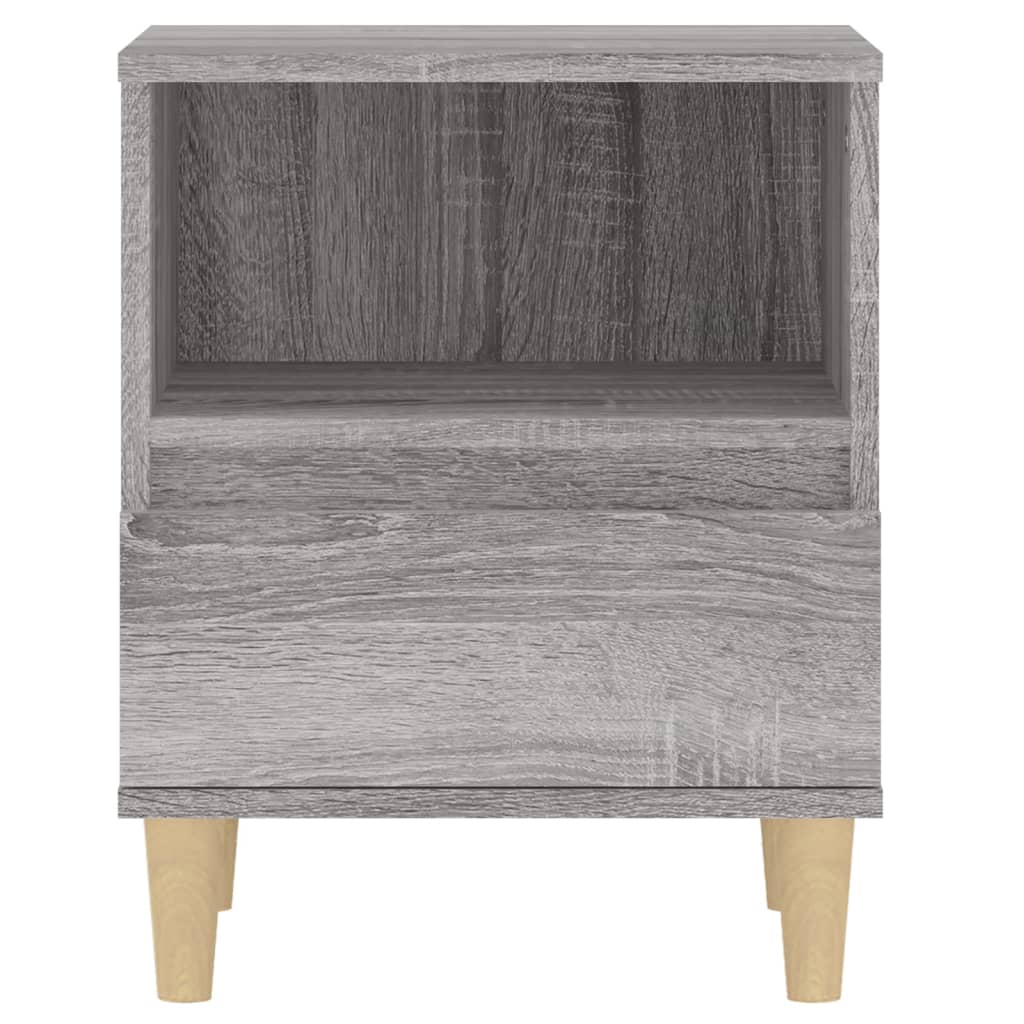Grey Sonoma Bedside Cabinet, 40x35x50 cm - Stylish & Functional Storage