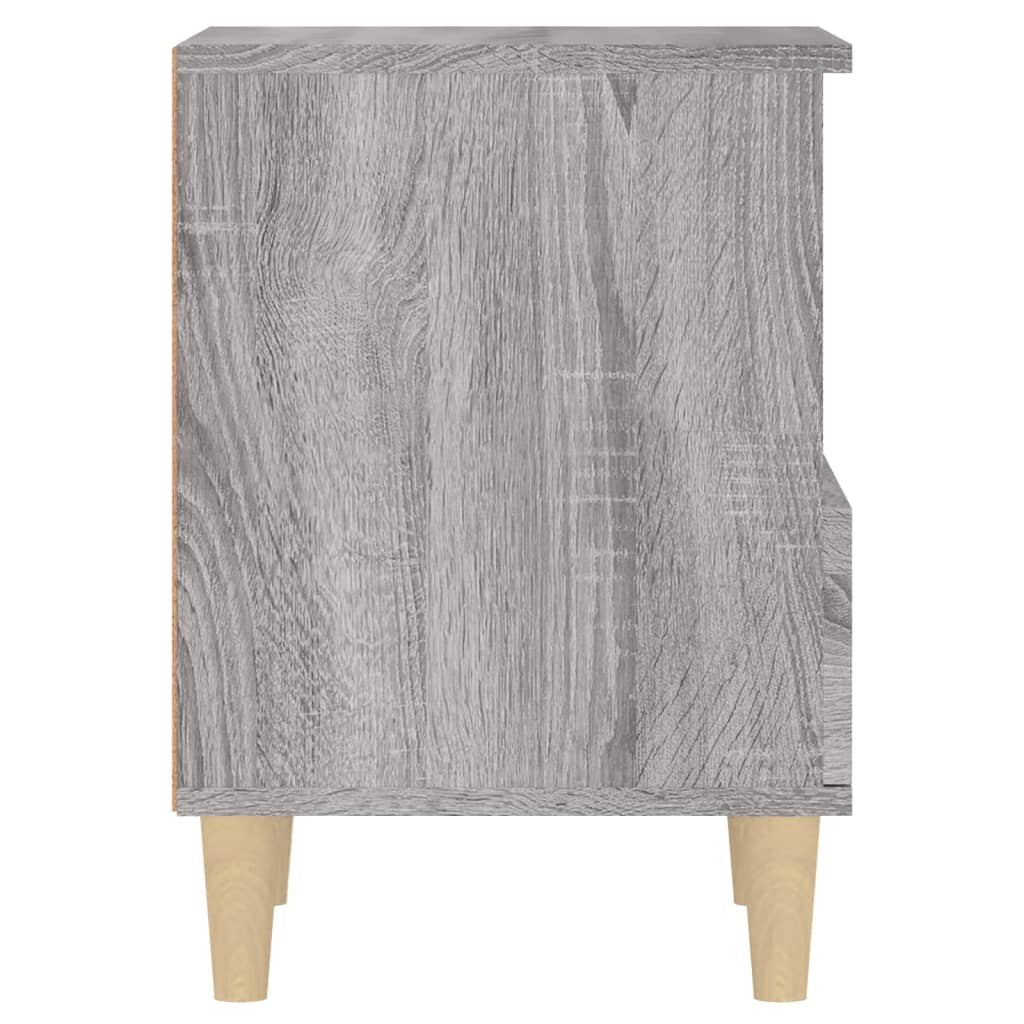 Grey Sonoma Bedside Cabinet, 40x35x50 cm - Stylish & Functional Storage