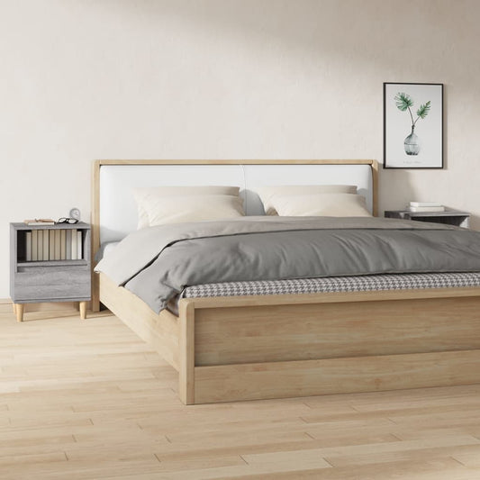 Grey Sonoma Bedside Cabinets 2 pcs, 40x35x50 cm - Stylish & Compact