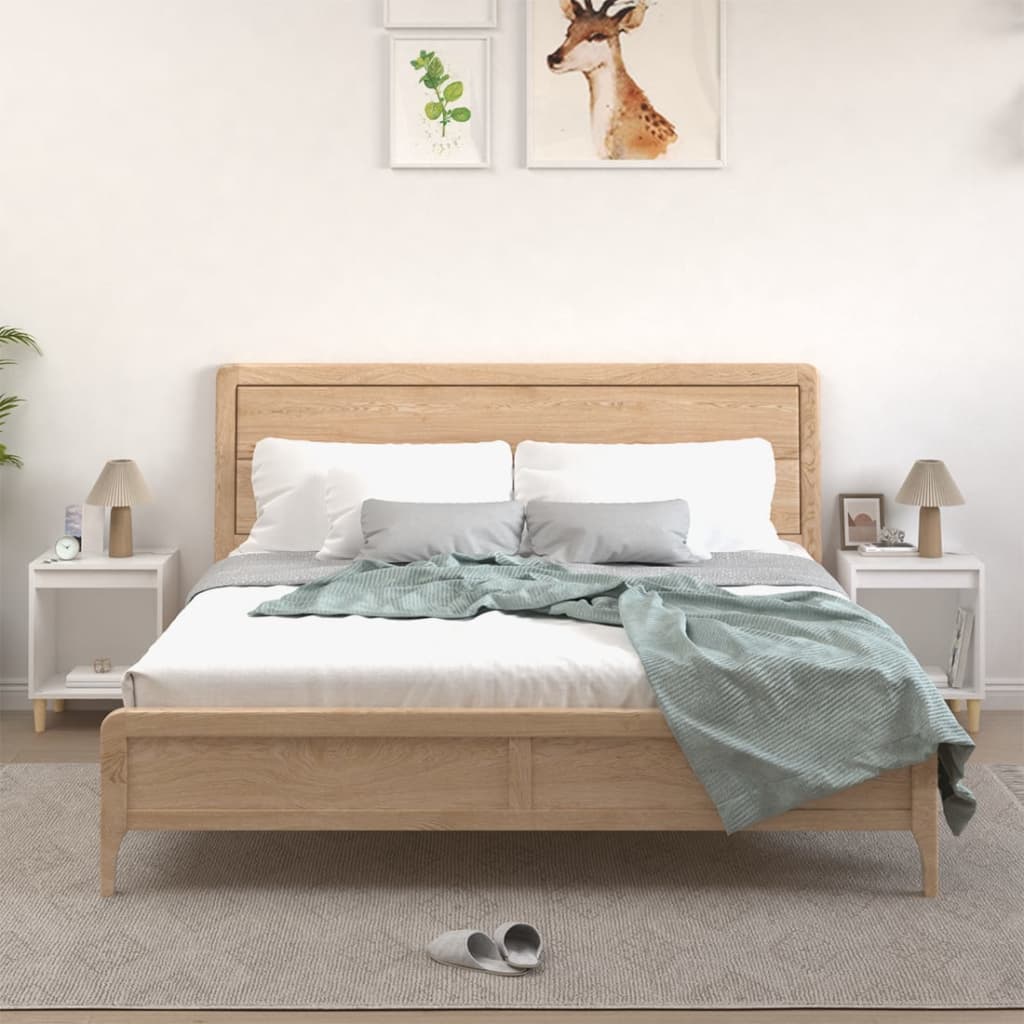 White Bedside Cabinets Set of 2 - Sleek Design, 40x35x50 cm
