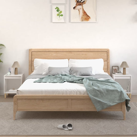 White Bedside Cabinets Set of 2 - Sleek Design, 40x35x50 cm