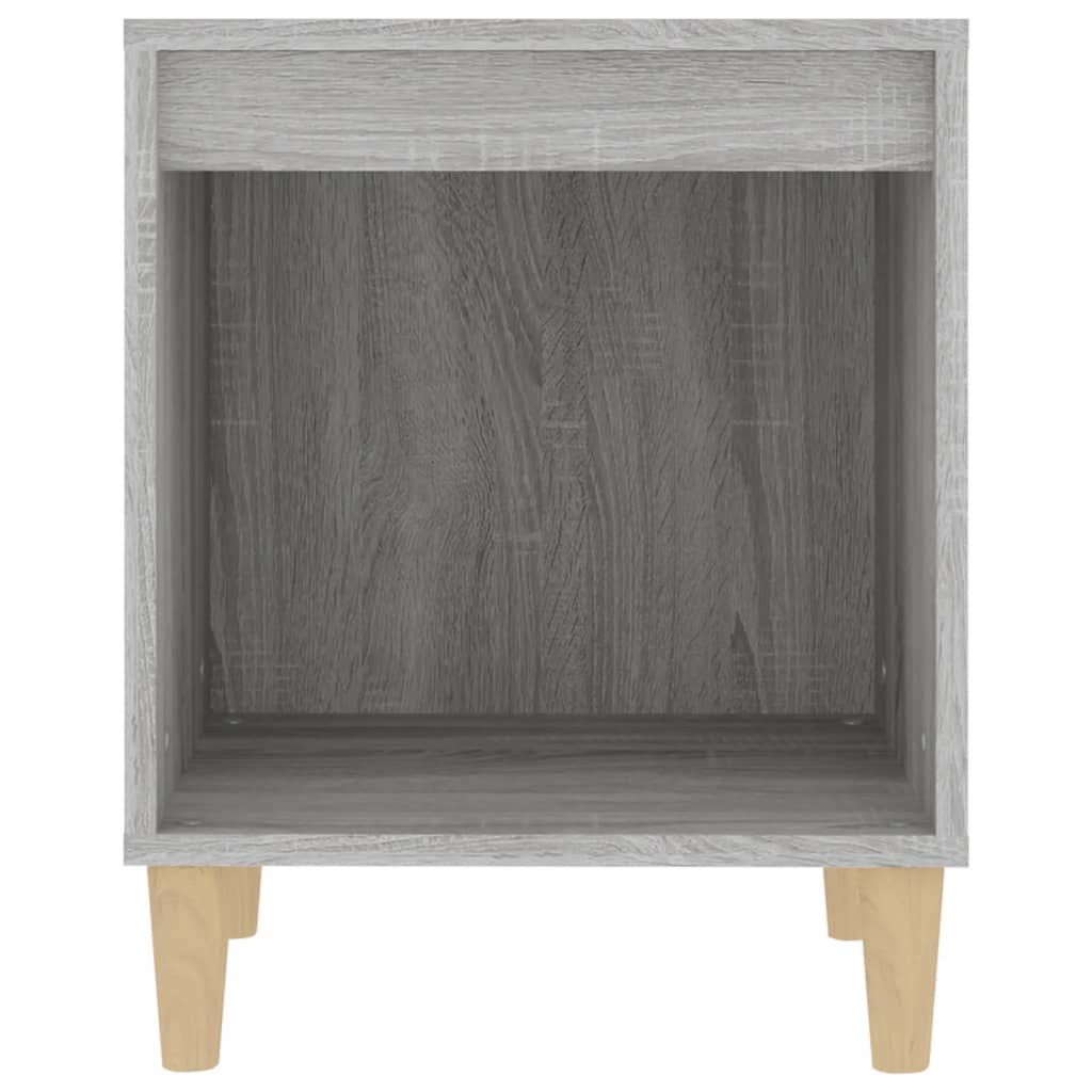 Grey Sonoma Bedside Cabinet 40x35x50 cm - Stylish & Compact Design