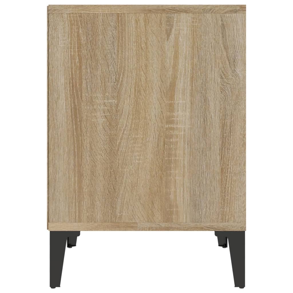 Sonoma Oak Bedside Cabinet 40x35x50 cm - Stylish & Compact Storage