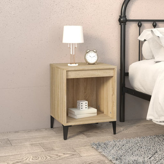 Sonoma Oak Bedside Cabinet 40x35x50 cm - Stylish & Compact Storage