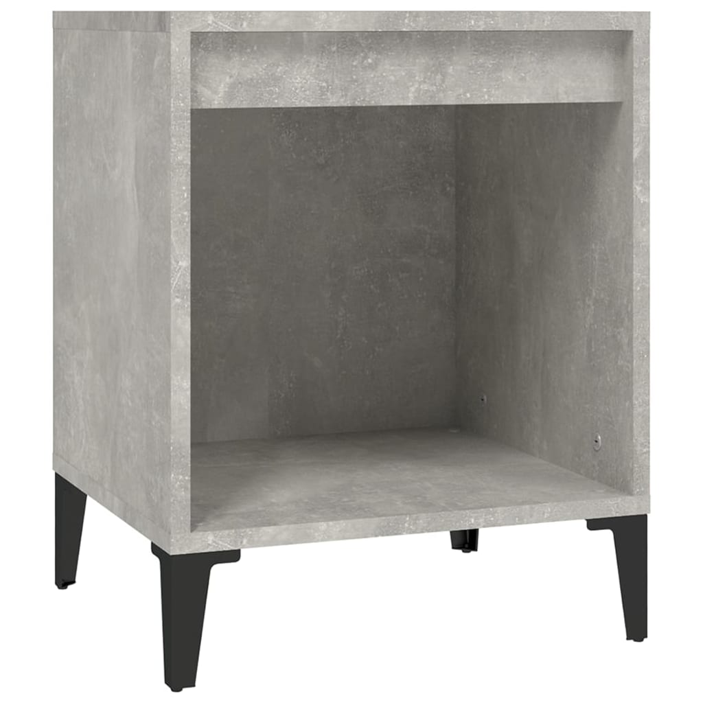 Concrete Grey Bedside Cabinet 40x35x50 cm - Modern Style Storage