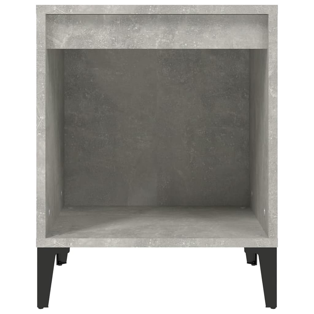 Concrete Grey Bedside Cabinet 40x35x50 cm - Modern Style Storage