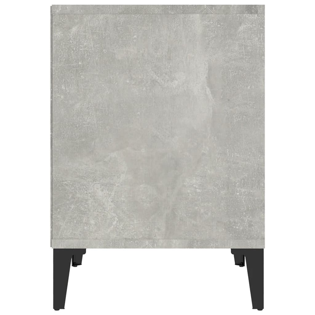 Concrete Grey Bedside Cabinet 40x35x50 cm - Modern Style Storage