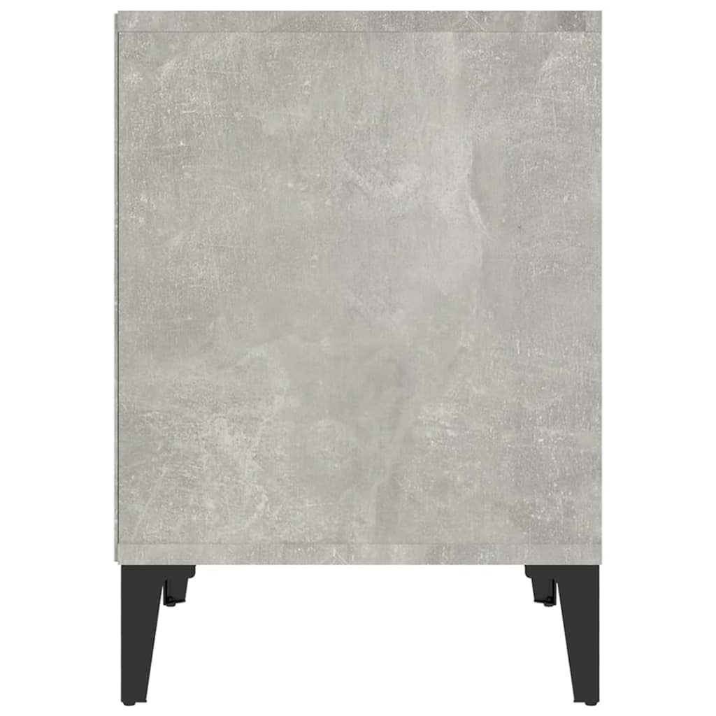 Set of 2 Concrete Grey Bedside Cabinets 40x35x50 cm