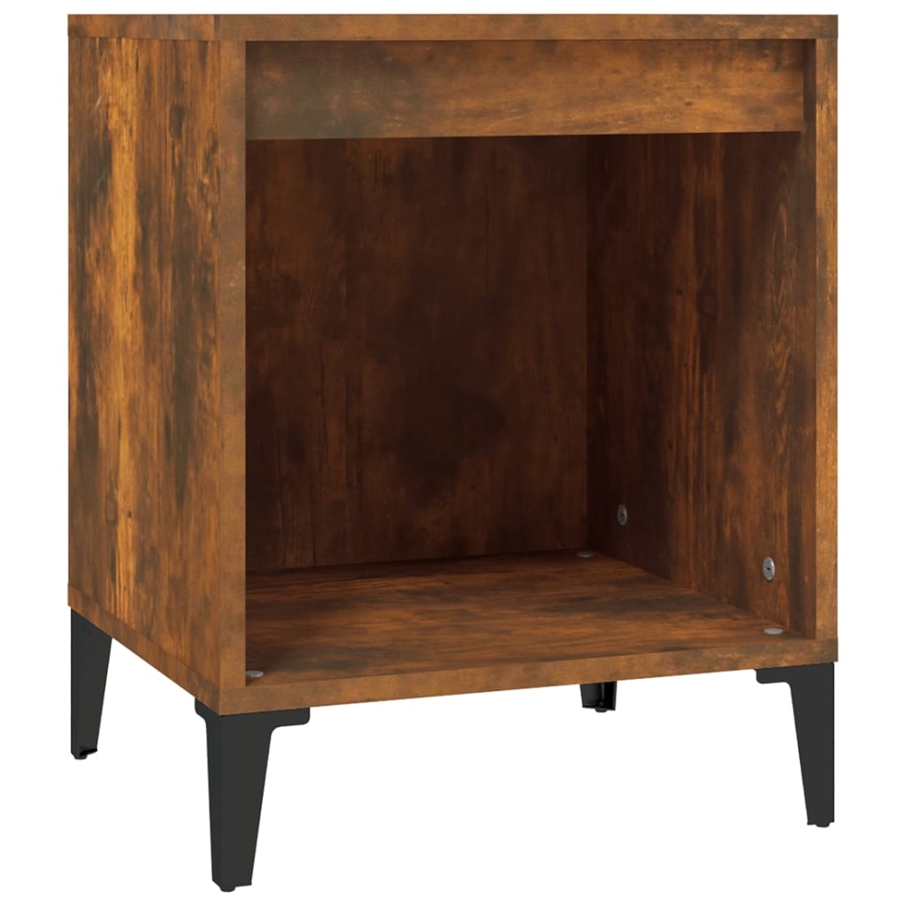 Smoked Oak Bedside Cabinet 40x35x50 cm – Stylish & Compact