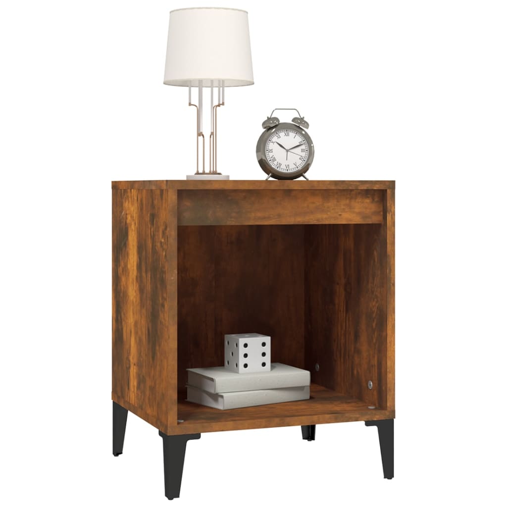 Smoked Oak Bedside Cabinet 40x35x50 cm – Stylish & Compact