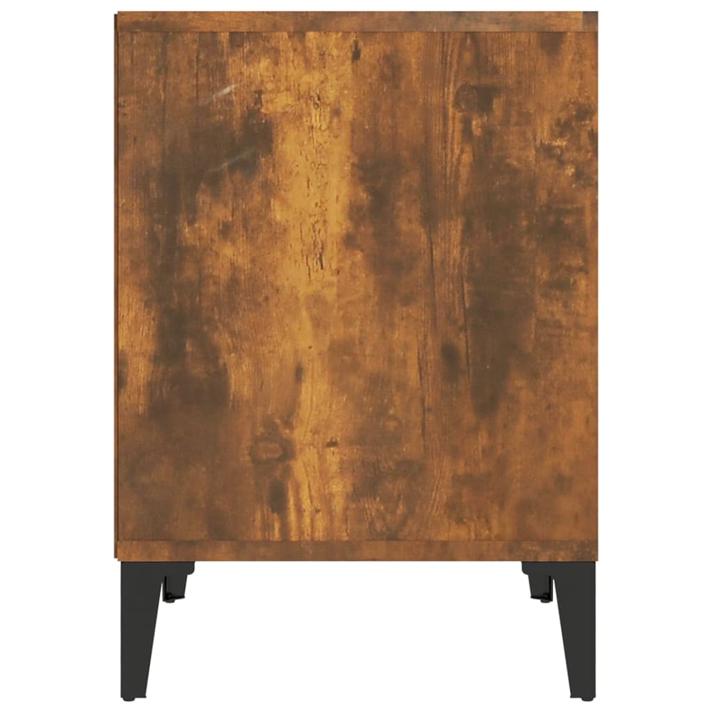 Smoked Oak Bedside Cabinet 40x35x50 cm – Stylish & Compact