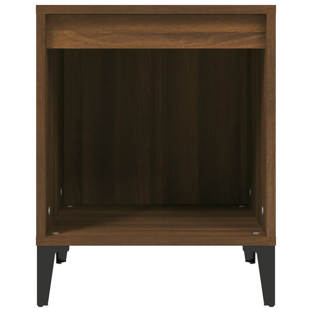 Brown Oak Bedside Cabinets 2 Pcs - 40x35x50 cm | Stylish Bedroom Storage