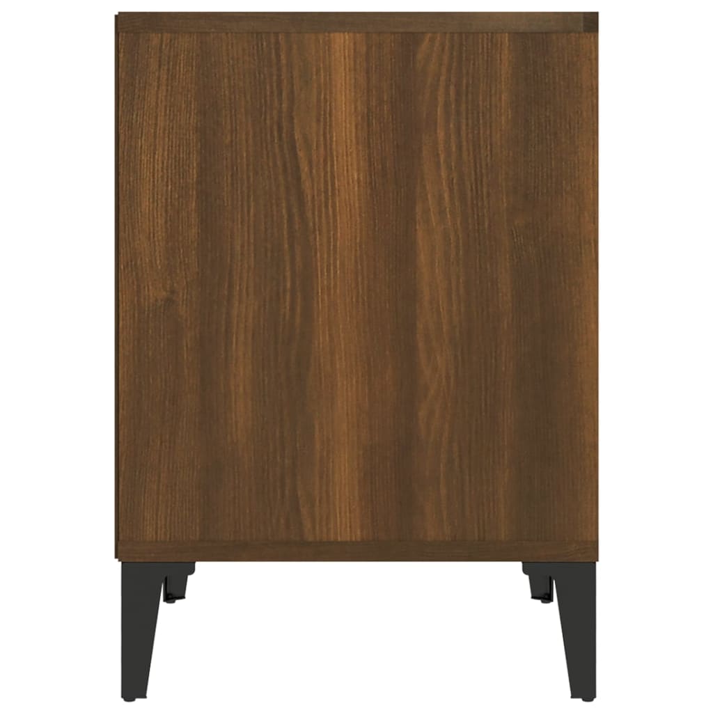 Brown Oak Bedside Cabinets 2 Pcs - 40x35x50 cm | Stylish Bedroom Storage