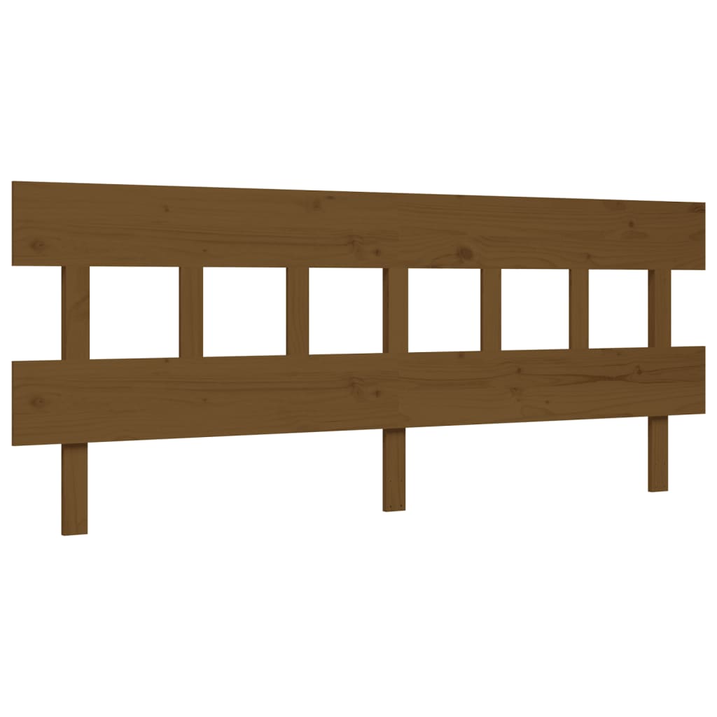 Senior Bed without Mattress Honey Brown 200x200 cm Solid Wood