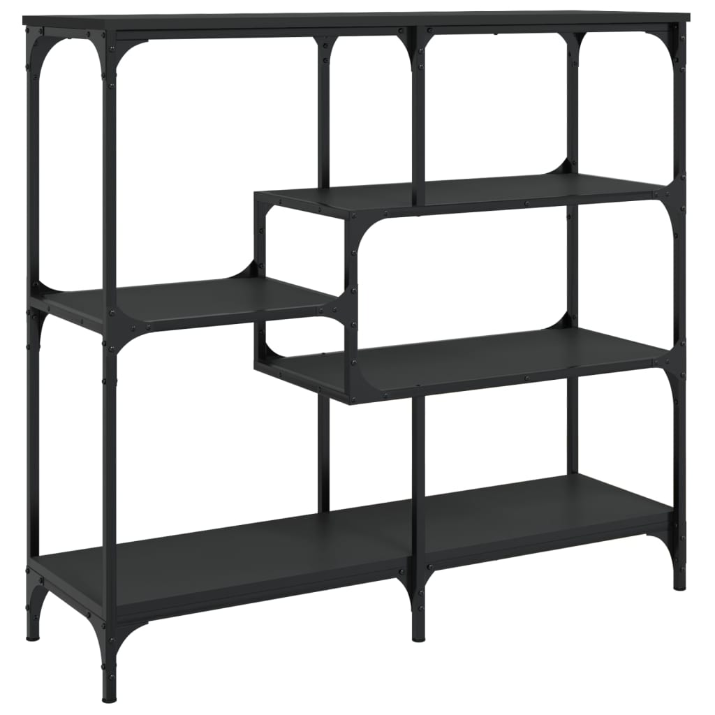 Black Engineered Wood Console Table - 103x32x95 cm