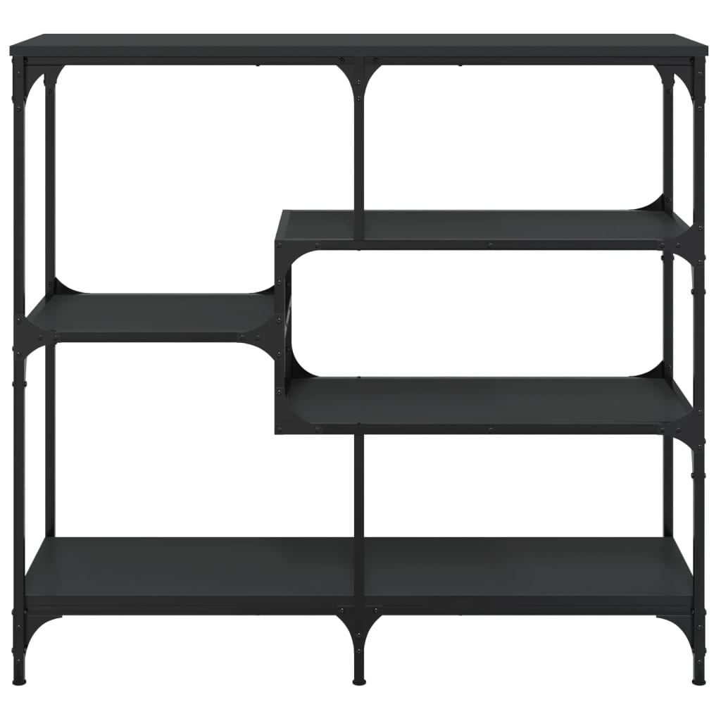 Black Engineered Wood Console Table - 103x32x95 cm