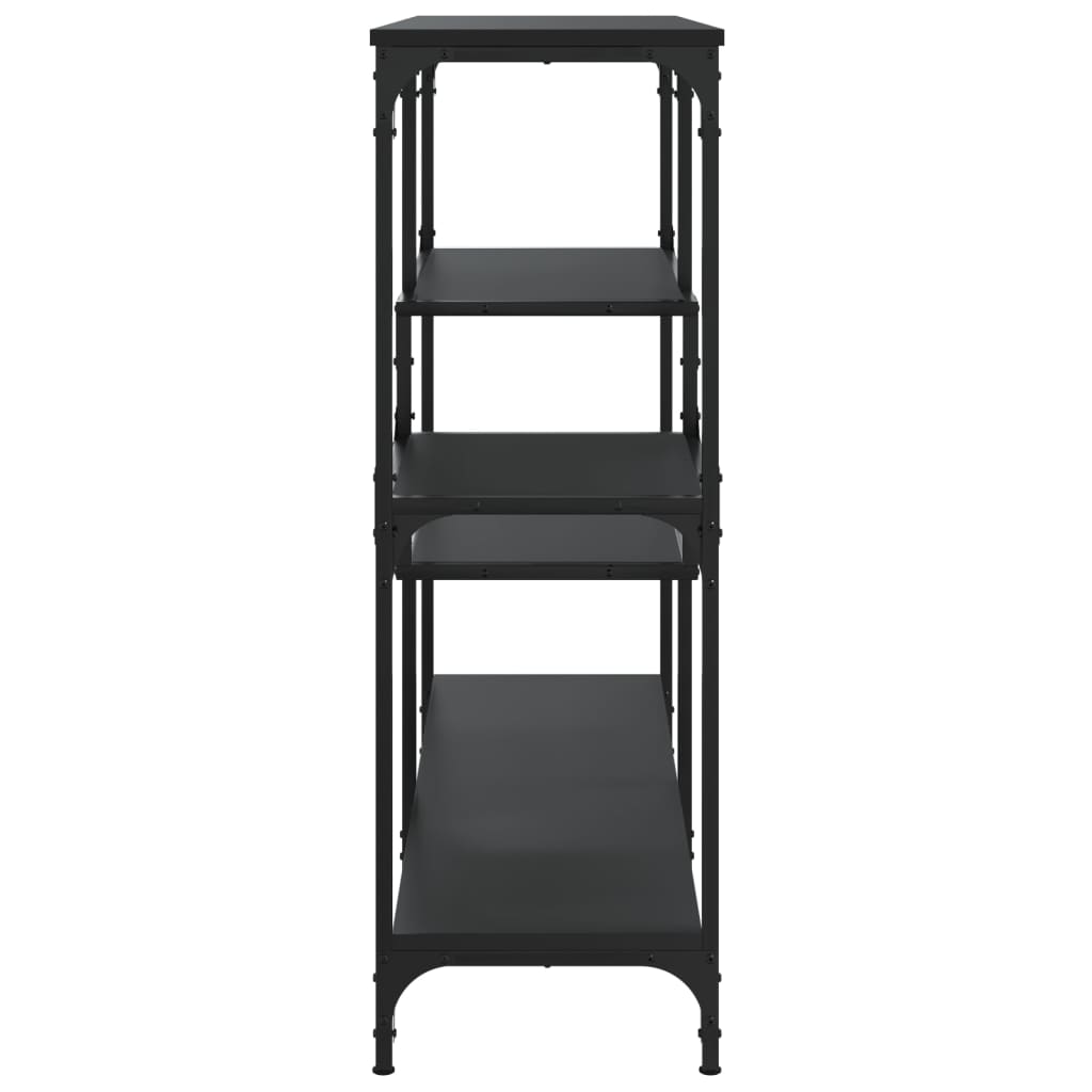Black Engineered Wood Console Table - 103x32x95 cm