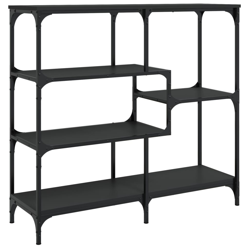 Black Engineered Wood Console Table - 103x32x95 cm