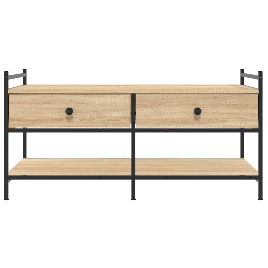 Coffee Table Sonoma Oak 99x50x50 cm Engineered Wood