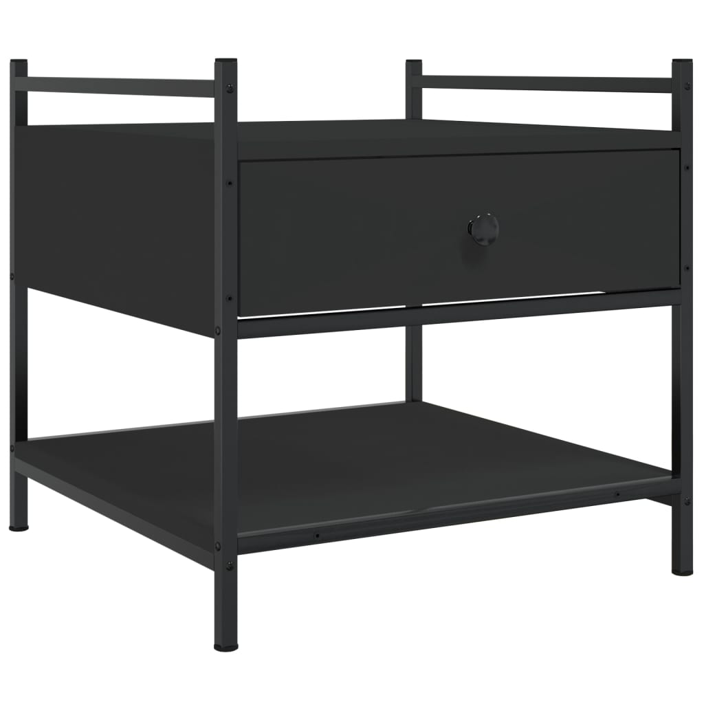 Coffee Table Black 50x50x50 cm Engineered Wood