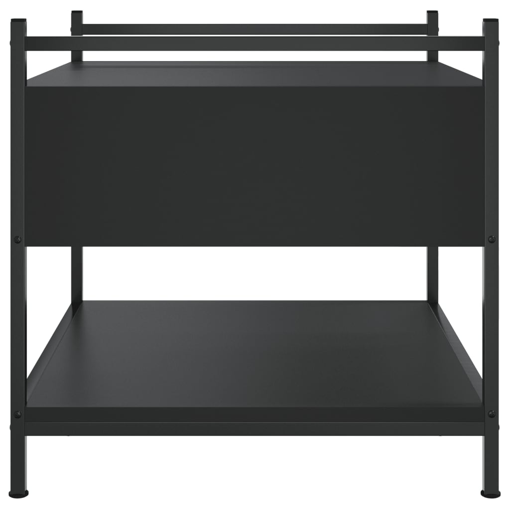 Coffee Table Black 50x50x50 cm Engineered Wood