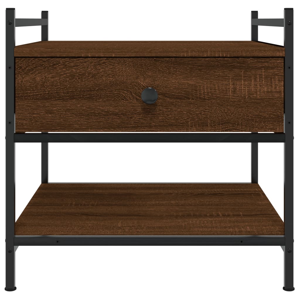 Coffee Table Brown Oak 50x50x50 cm Engineered Wood