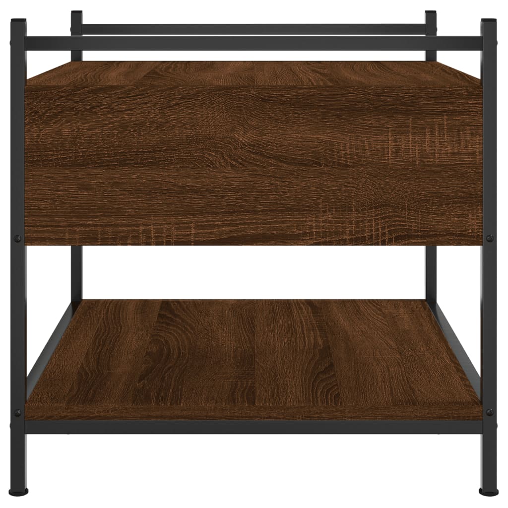 Coffee Table Brown Oak 50x50x50 cm Engineered Wood