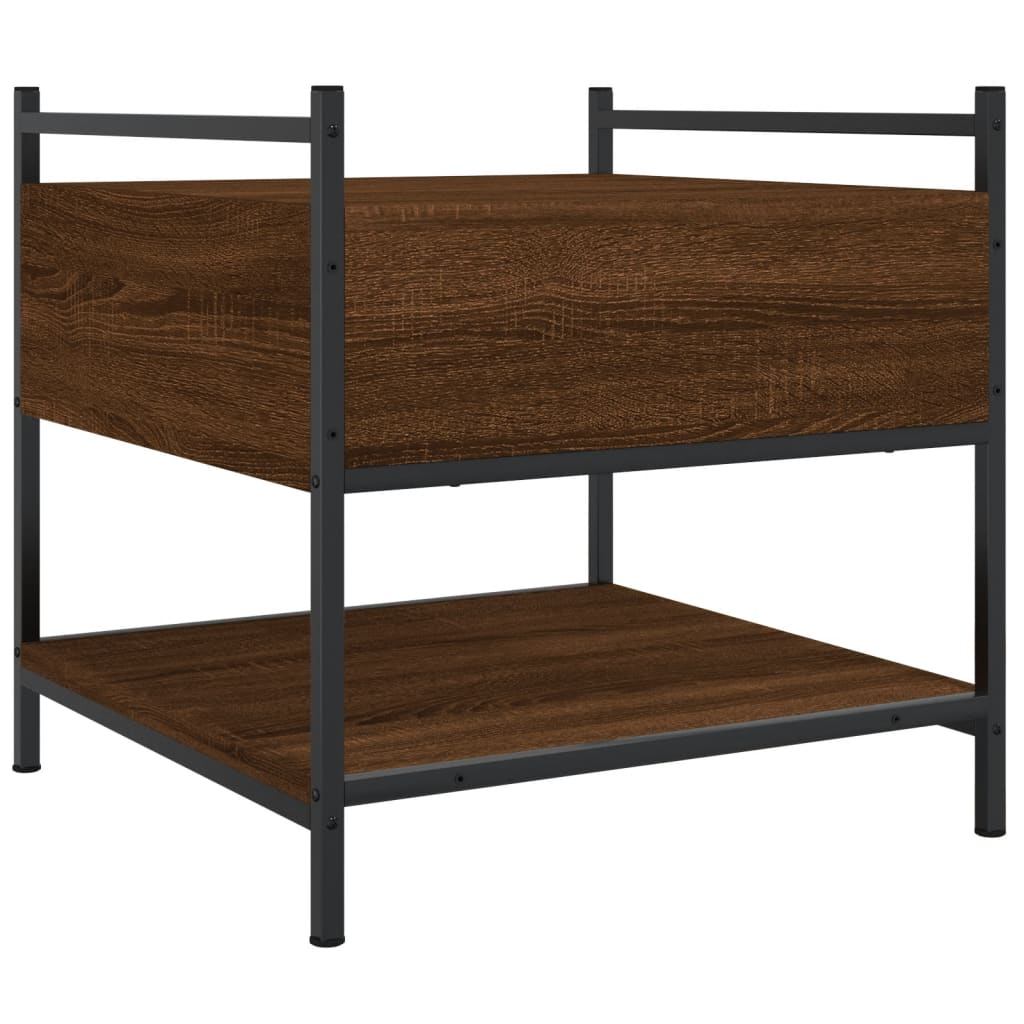 Coffee Table Brown Oak 50x50x50 cm Engineered Wood
