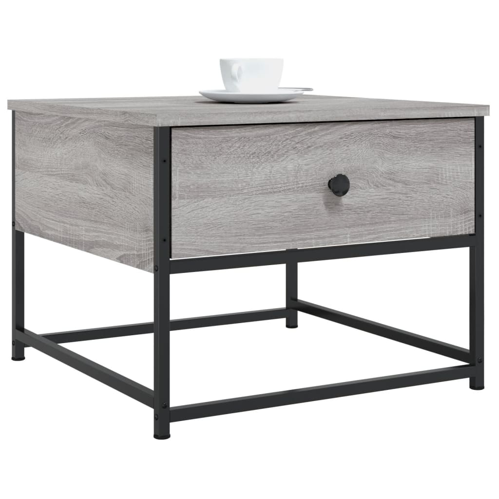 Coffee Table Grey Sonoma 51x51x40 cm Engineered Wood