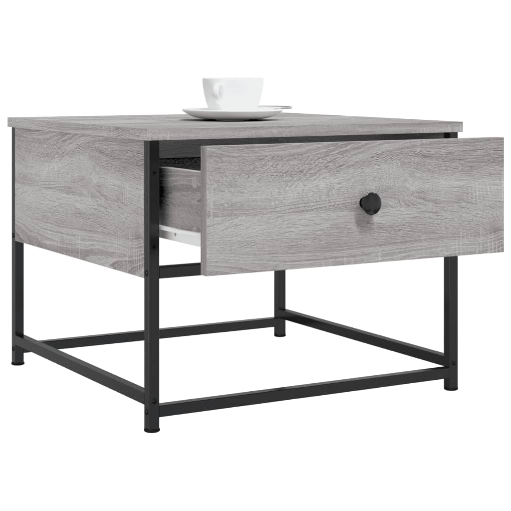 Coffee Table Grey Sonoma 51x51x40 cm Engineered Wood