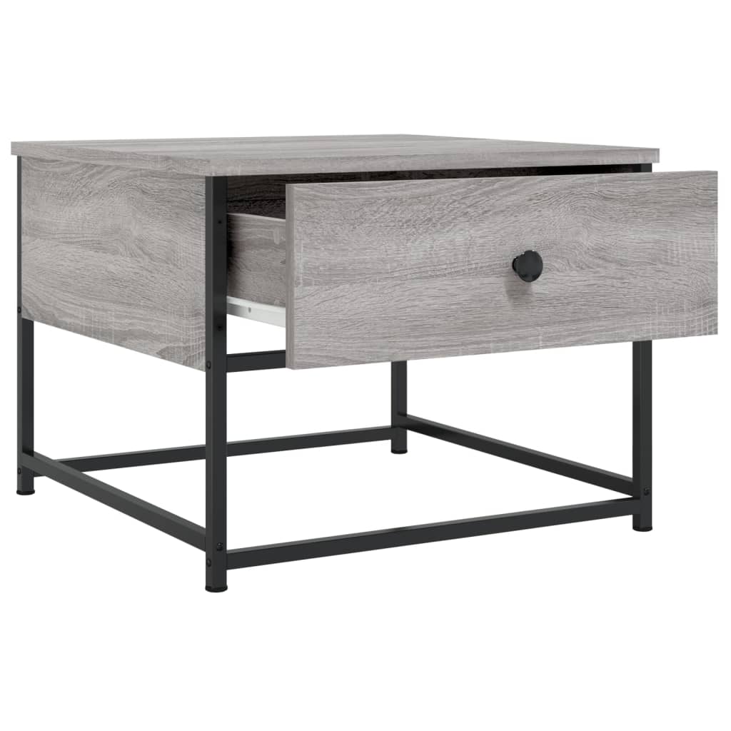 Coffee Table Grey Sonoma 51x51x40 cm Engineered Wood