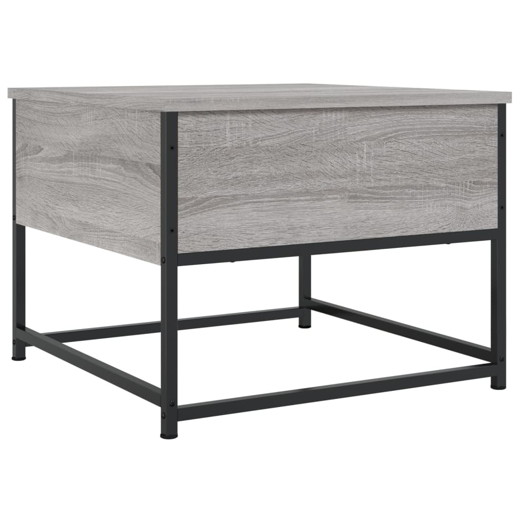Coffee Table Grey Sonoma 51x51x40 cm Engineered Wood