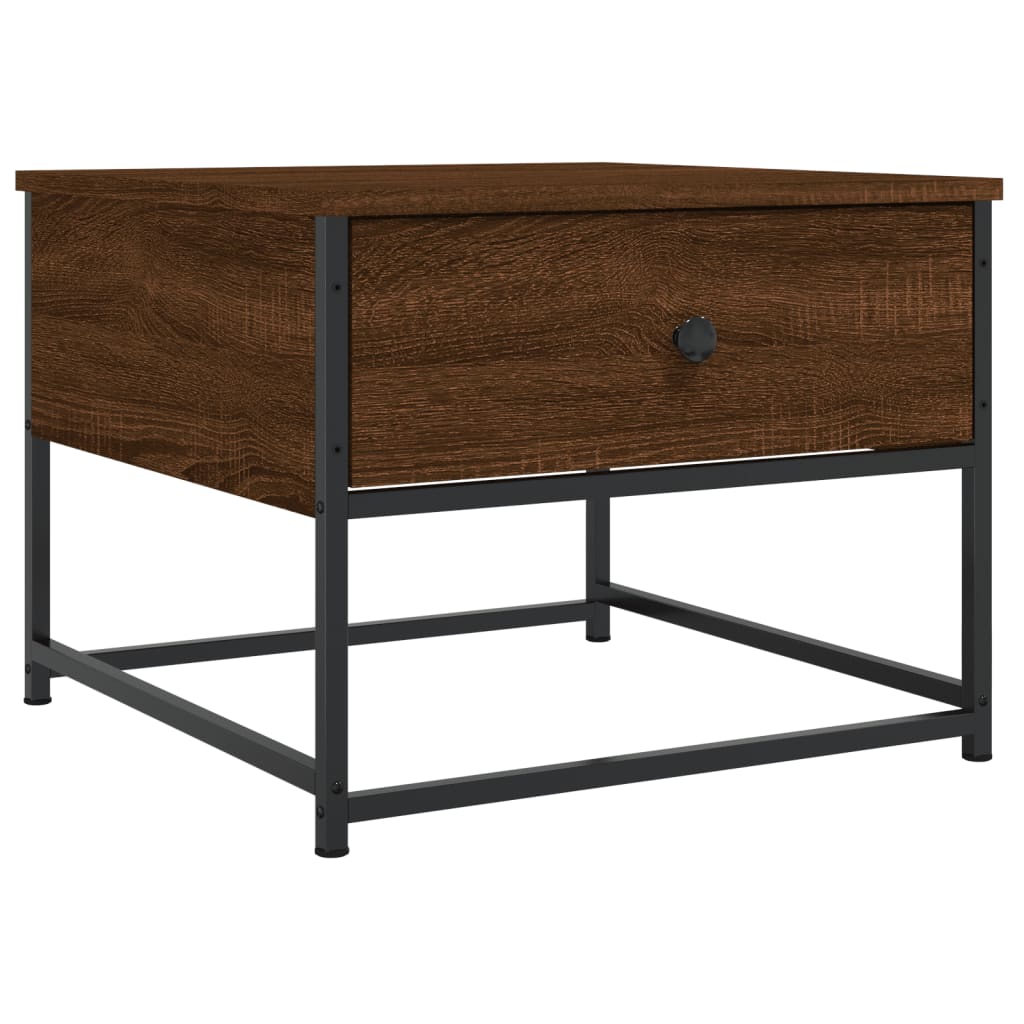 Coffee Table Brown Oak 51x51x40 cm Engineered Wood