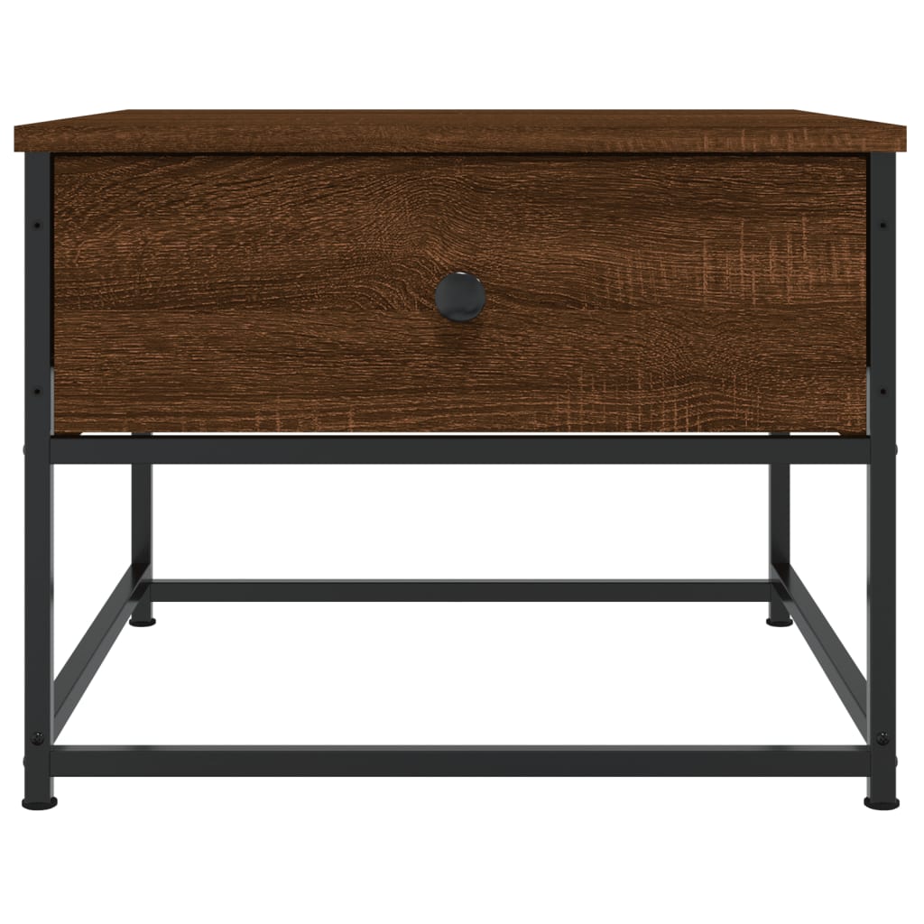 Coffee Table Brown Oak 51x51x40 cm Engineered Wood