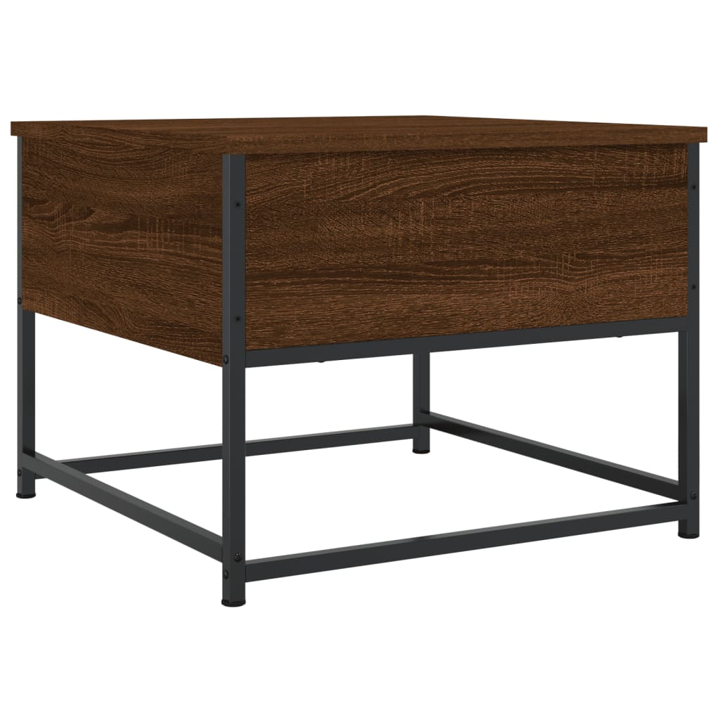 Coffee Table Brown Oak 51x51x40 cm Engineered Wood