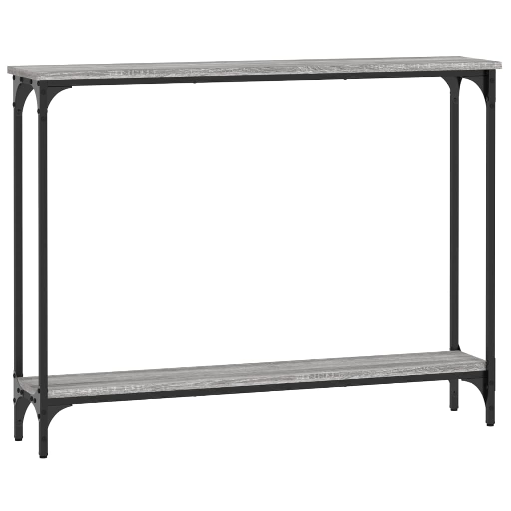 Grey Sonoma Engineered Wood Console Table - 100x22.5x75 cm