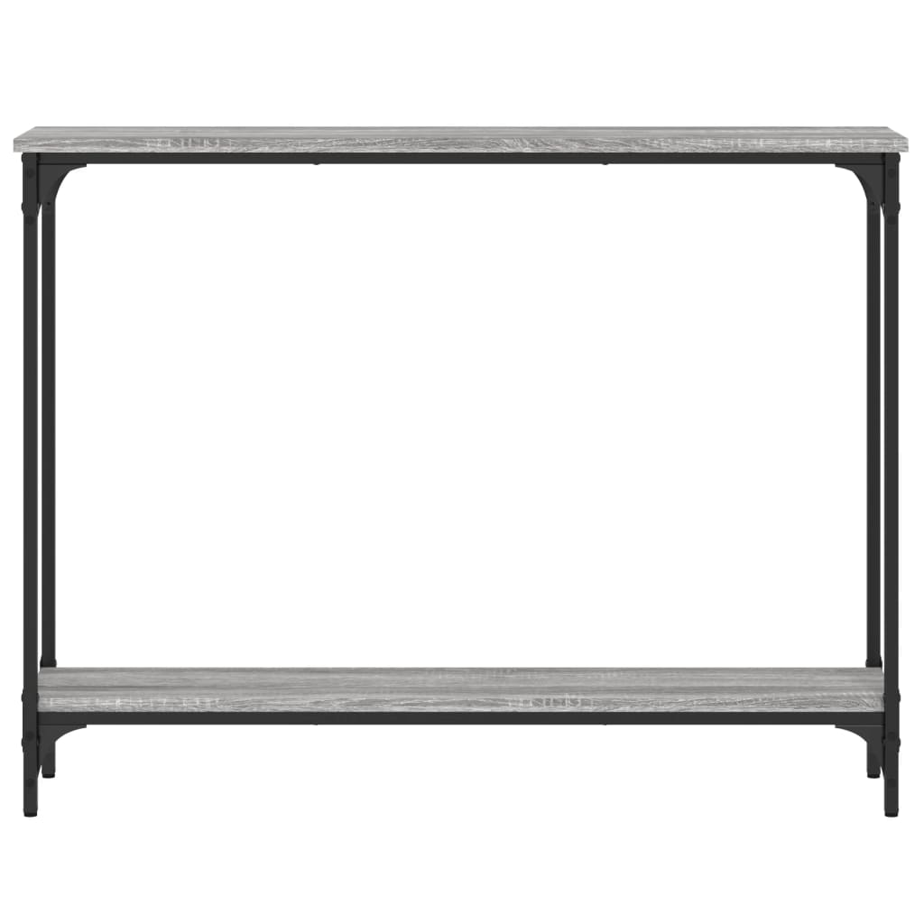 Grey Sonoma Engineered Wood Console Table - 100x22.5x75 cm