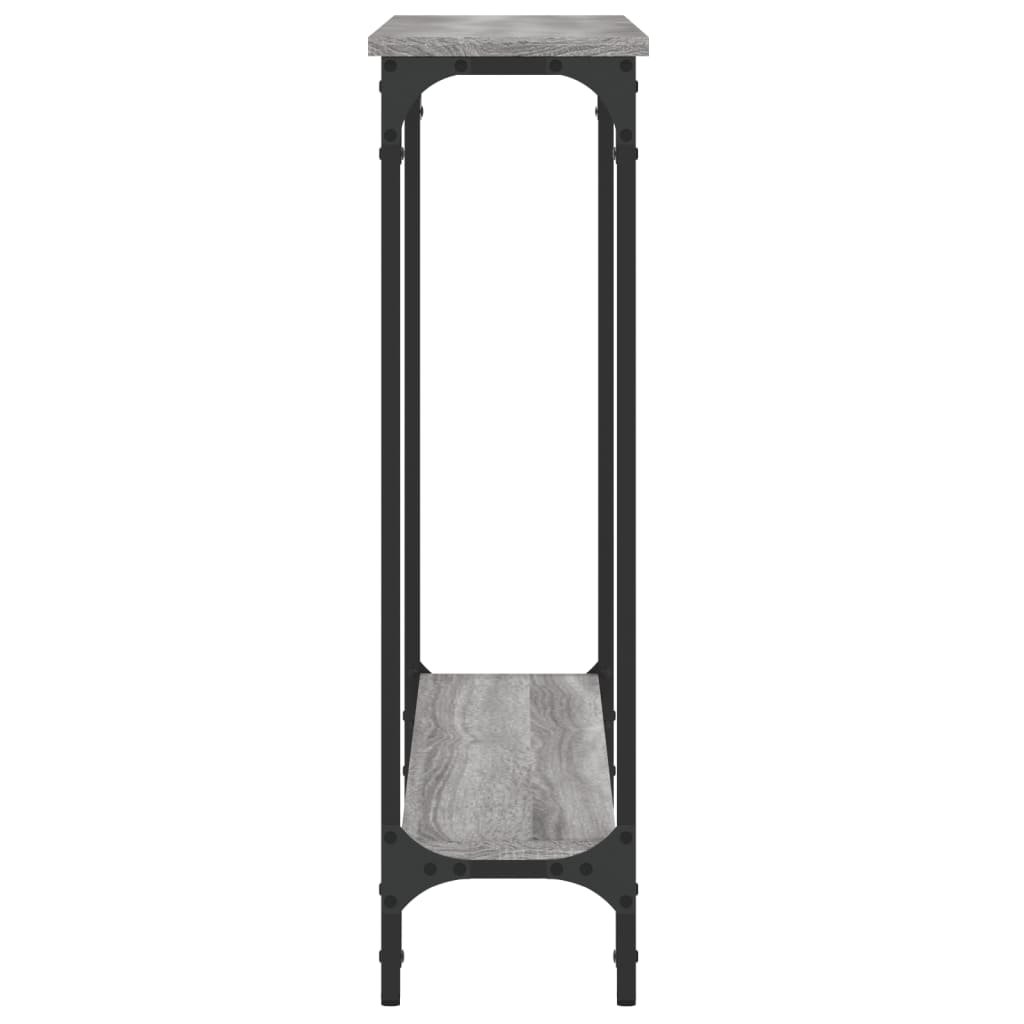 Grey Sonoma Engineered Wood Console Table - 100x22.5x75 cm