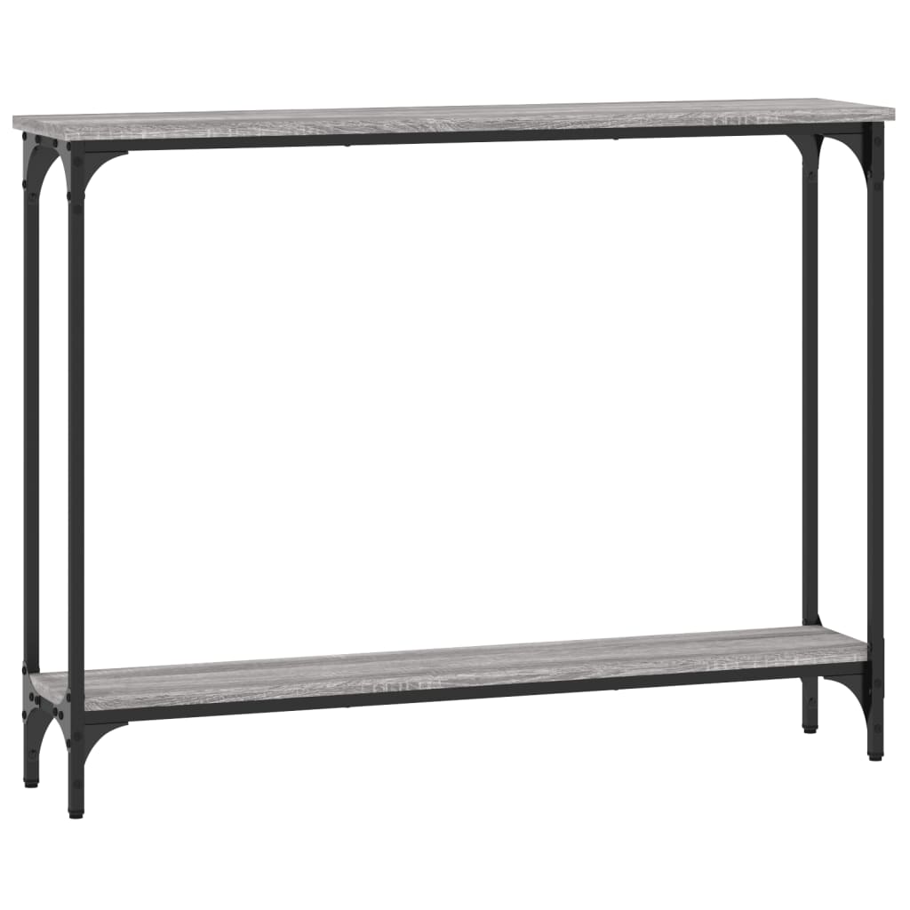 Grey Sonoma Engineered Wood Console Table - 100x22.5x75 cm