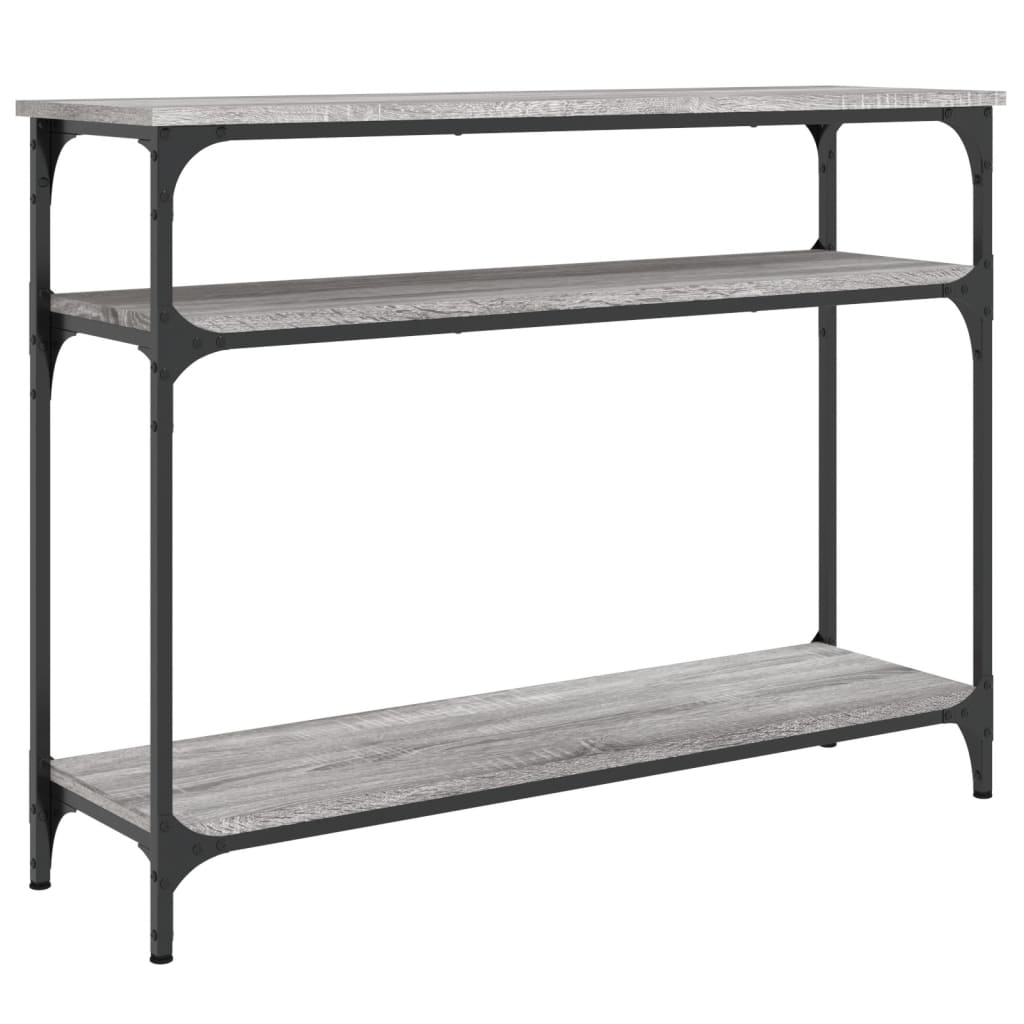 Sonoma Grey Console Table - 100x29x75 cm Engineered Wood