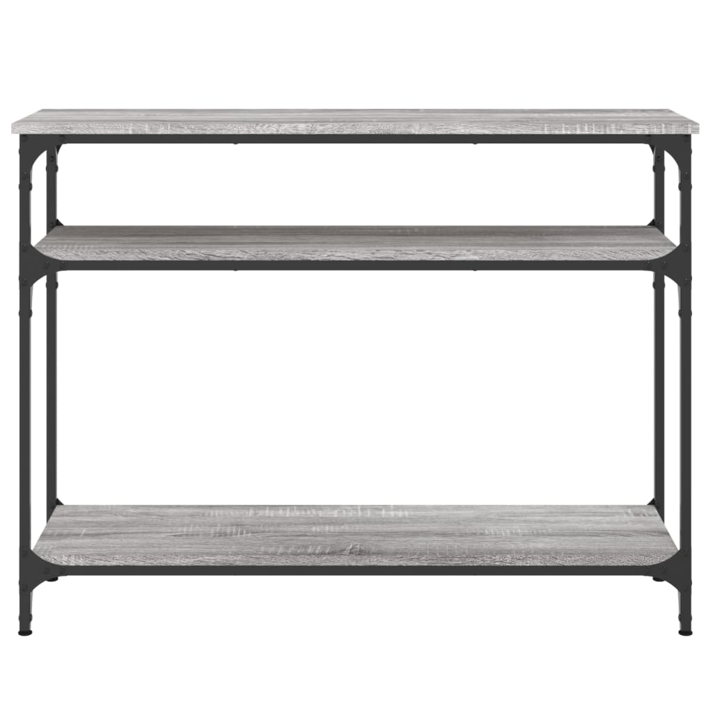 Sonoma Grey Console Table - 100x29x75 cm Engineered Wood