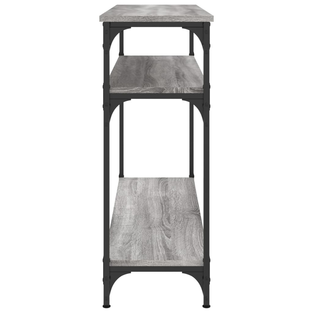 Sonoma Grey Console Table - 100x29x75 cm Engineered Wood