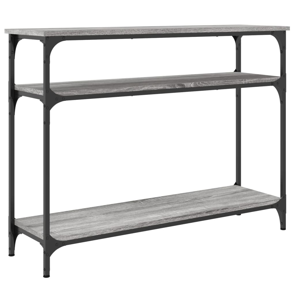 Sonoma Grey Console Table - 100x29x75 cm Engineered Wood