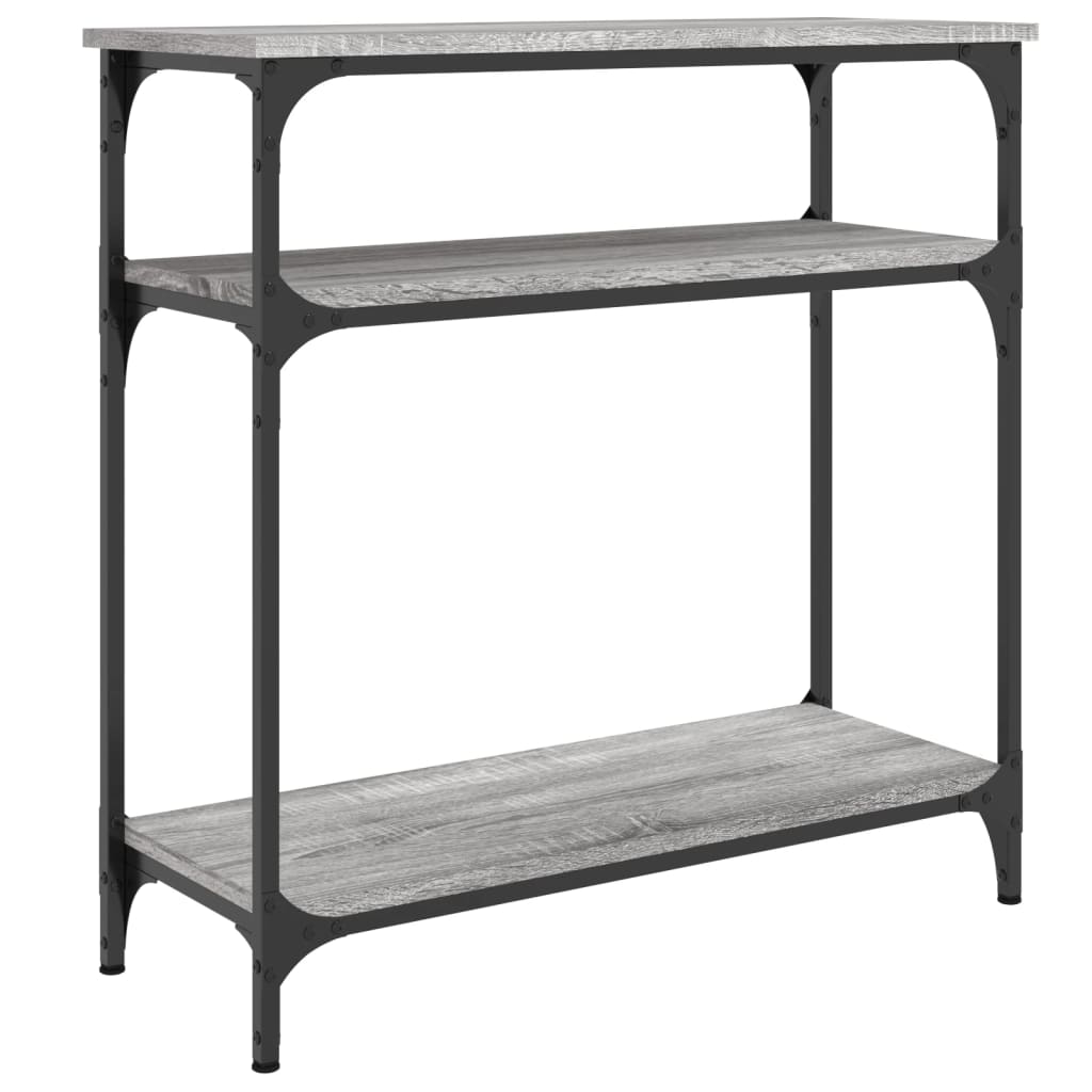 Sonoma Grey Console Table - 75x29x75 cm, Engineered Wood