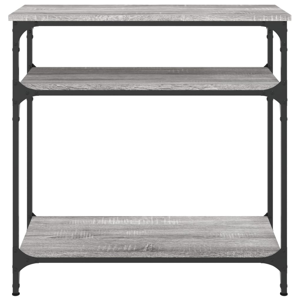 Sonoma Grey Console Table - 75x29x75 cm, Engineered Wood